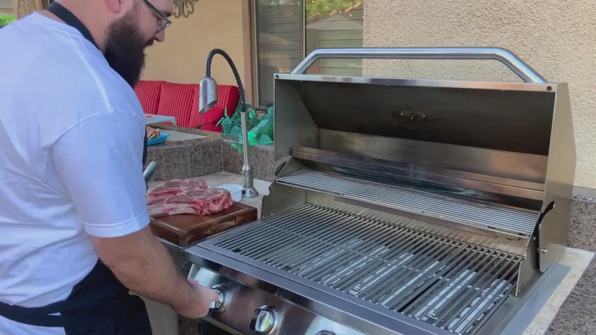 Load video: Aruba Built-In BBQ Pergola Island