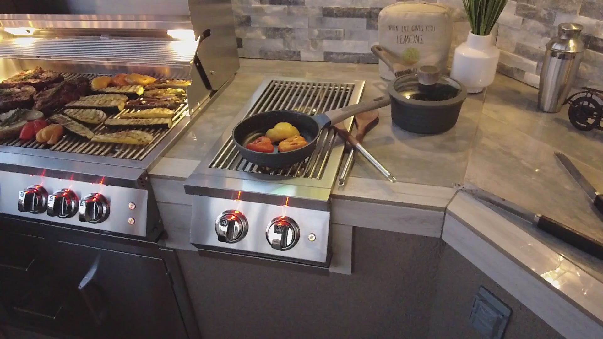 Load video: Outdoor Kitchen Bermuda BBQ Island