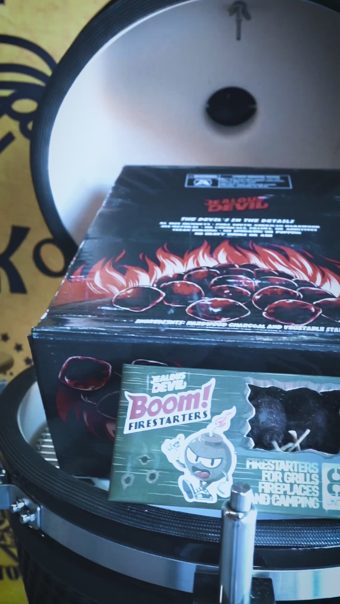 Load video: 21&quot; Kamado KoKoMo Ceramic BBQ Grill