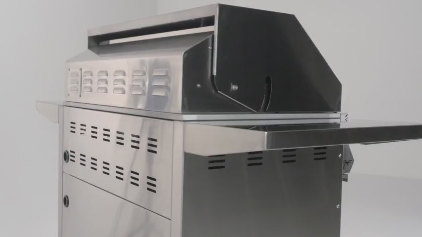 Load video: Kokomo 40” Professional Built in Gas Grill (5 Burner/Back Burner)