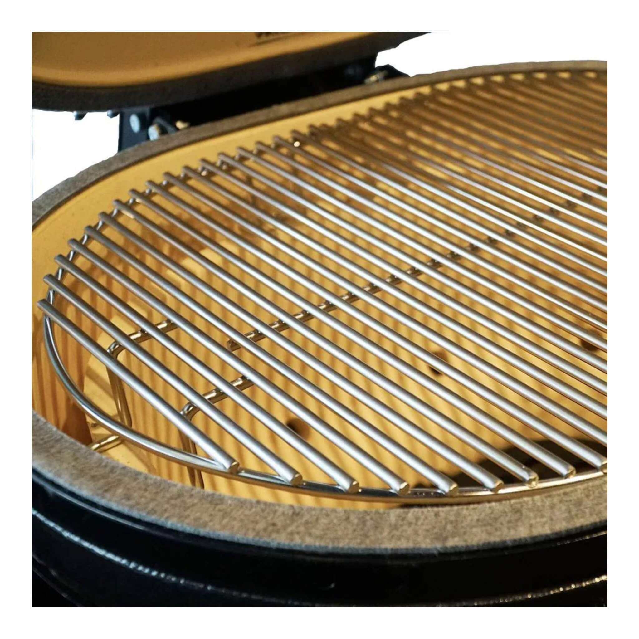Primo Oval Large 300 All-In-One Ceramic Kamado Grill W/ Cradle, Side Shelves & Stainless Steel Grates [PGCLGC] (SAK21293)