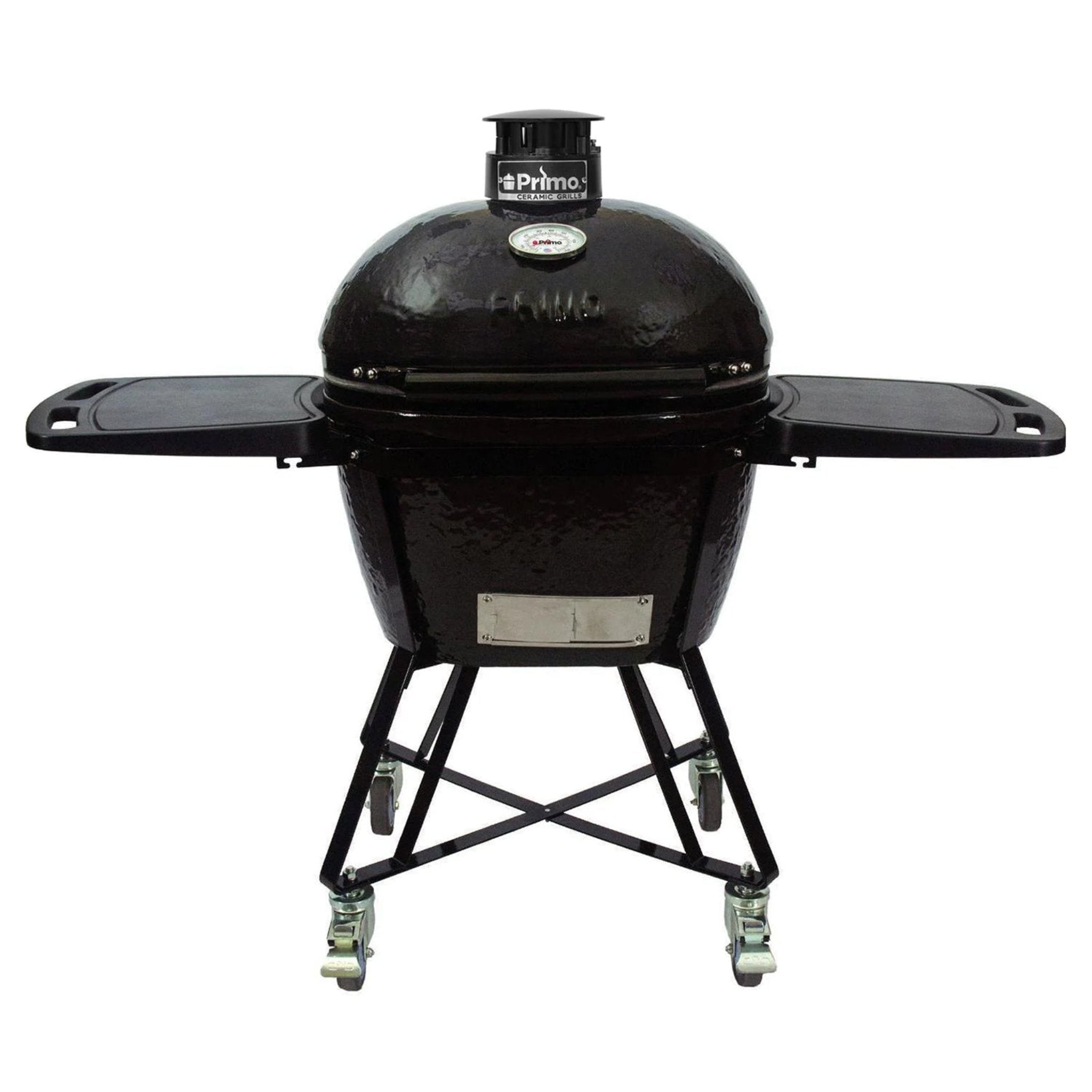 Primo Oval Large 300 All-In-One Ceramic Kamado Grill W/ Cradle, Side Shelves & Stainless Steel Grates [PGCLGC] (SAK21293)