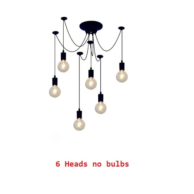 Emma's LED Spider Chandelier - DIY Art Ceiling Lamp with Adjustable Wires