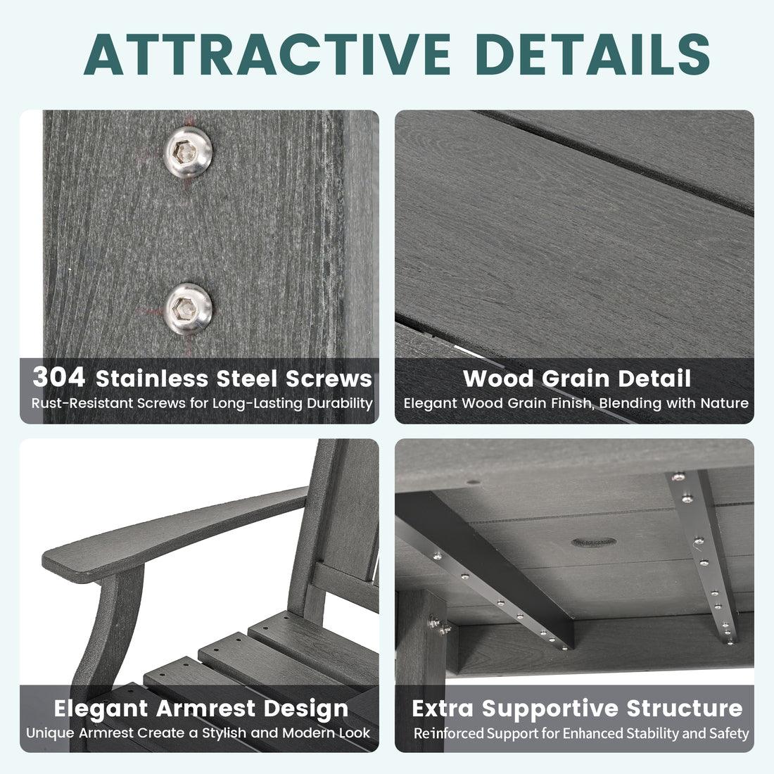 Pamapic 7-Piece HDPE Patio Dining Set