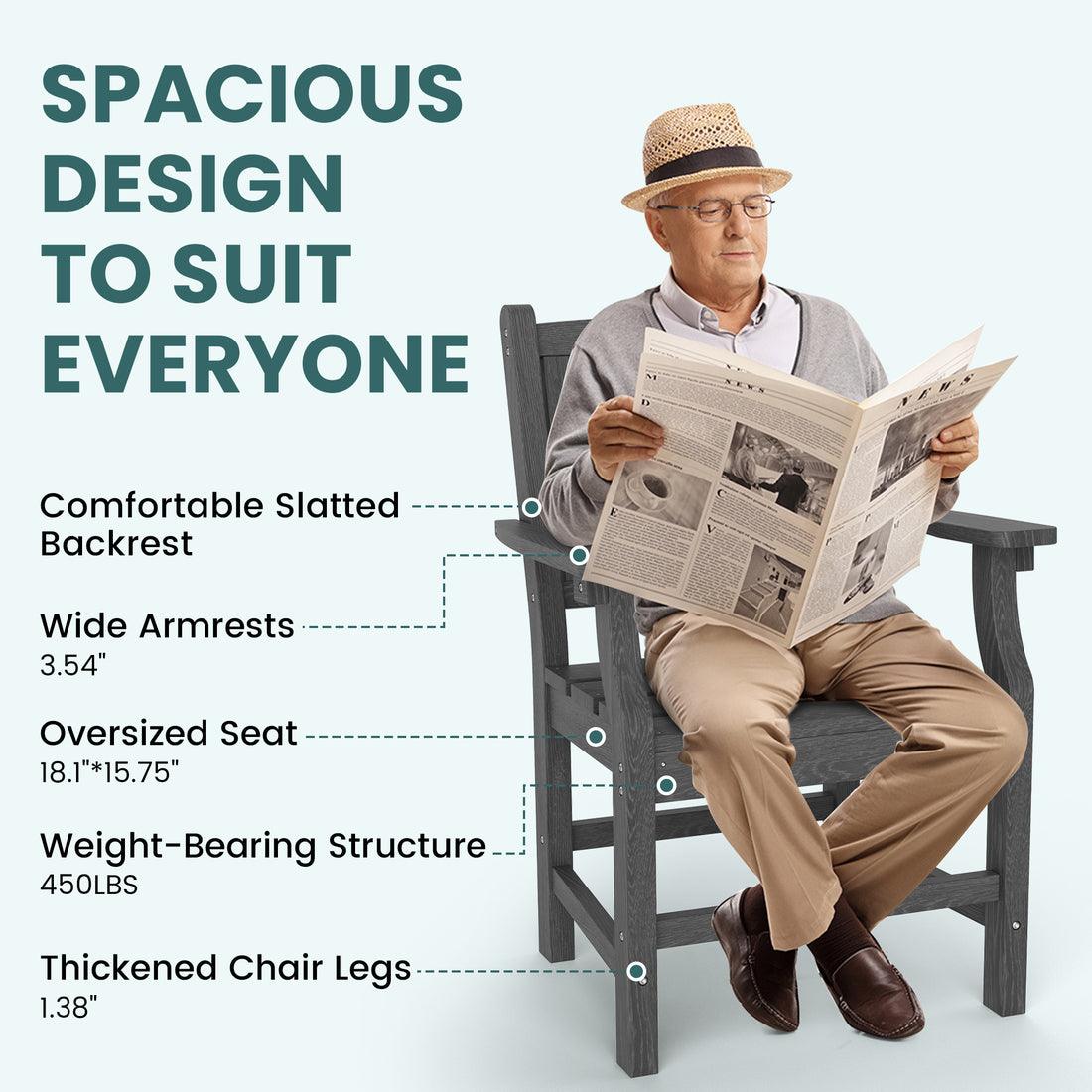 Pamapic 7-Piece HDPE Patio Dining Set