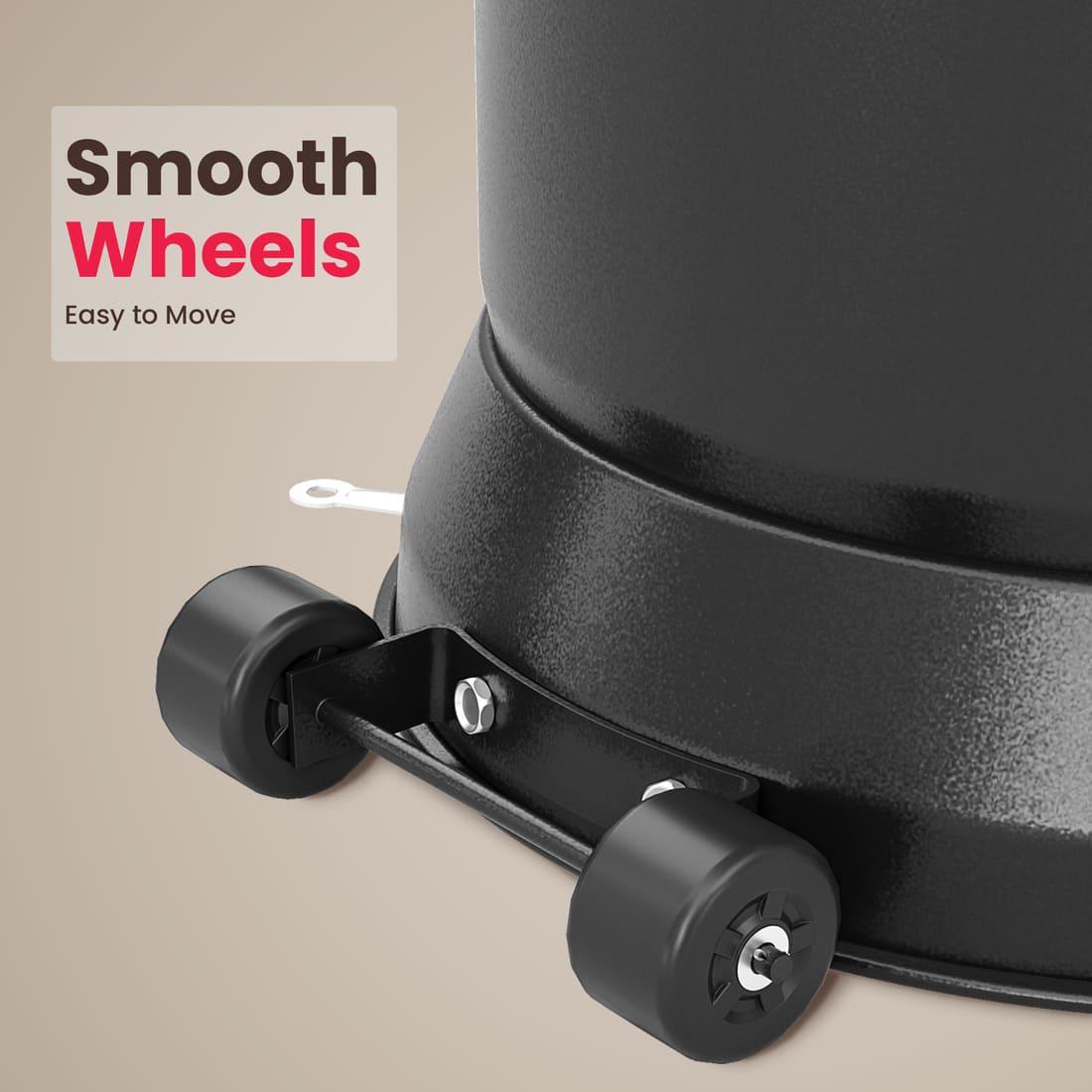 Pamapic Portable Patio Heater Propane - 48,000 BTU with Table Design & Wheels, Commercial & Residential