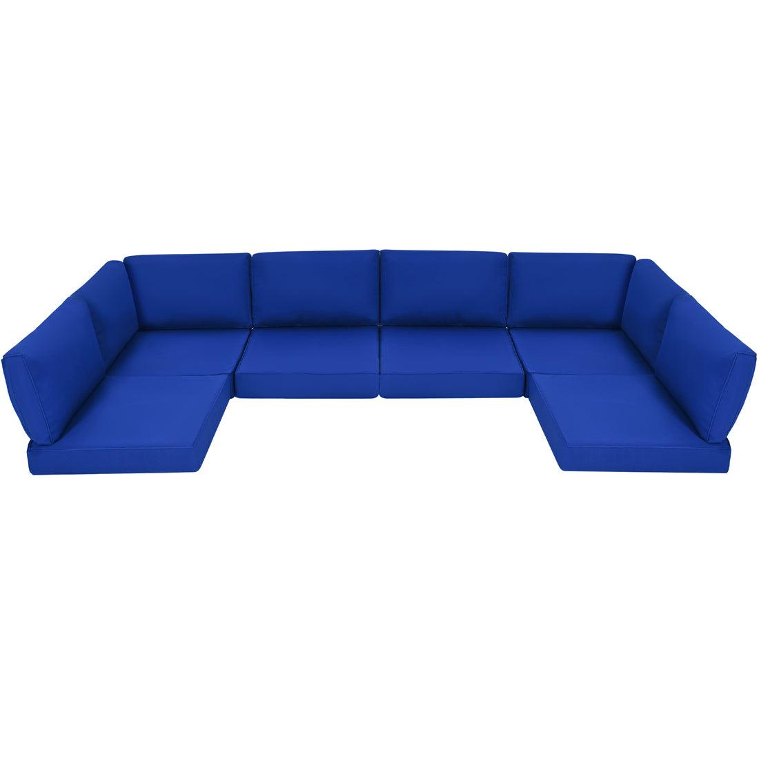 Pamapic 14 Pieces Replacement Cushions for Patio Furniture, Waterproof UV Resistant