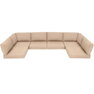 Pamapic 14 Pieces Replacement Cushions for Patio Furniture, Waterproof UV Resistant