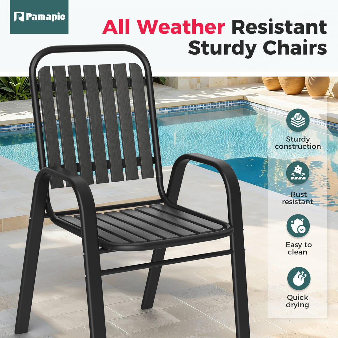 Forge Stackable Dining Set, 7-Piece