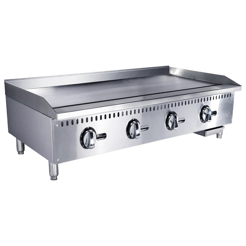 Black Diamond 48" Standard Series Gas Griddle, 4 Burners, in Stainless Steel