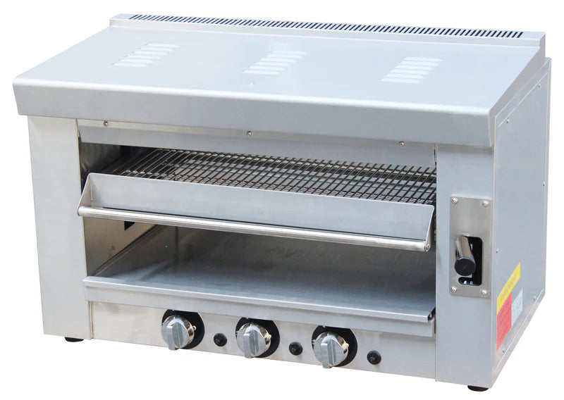 Black Diamond Heavy Duty Infrared Gas Salamander/Broiler, Natural Gas 36,000 BTU, in Stainless Steel