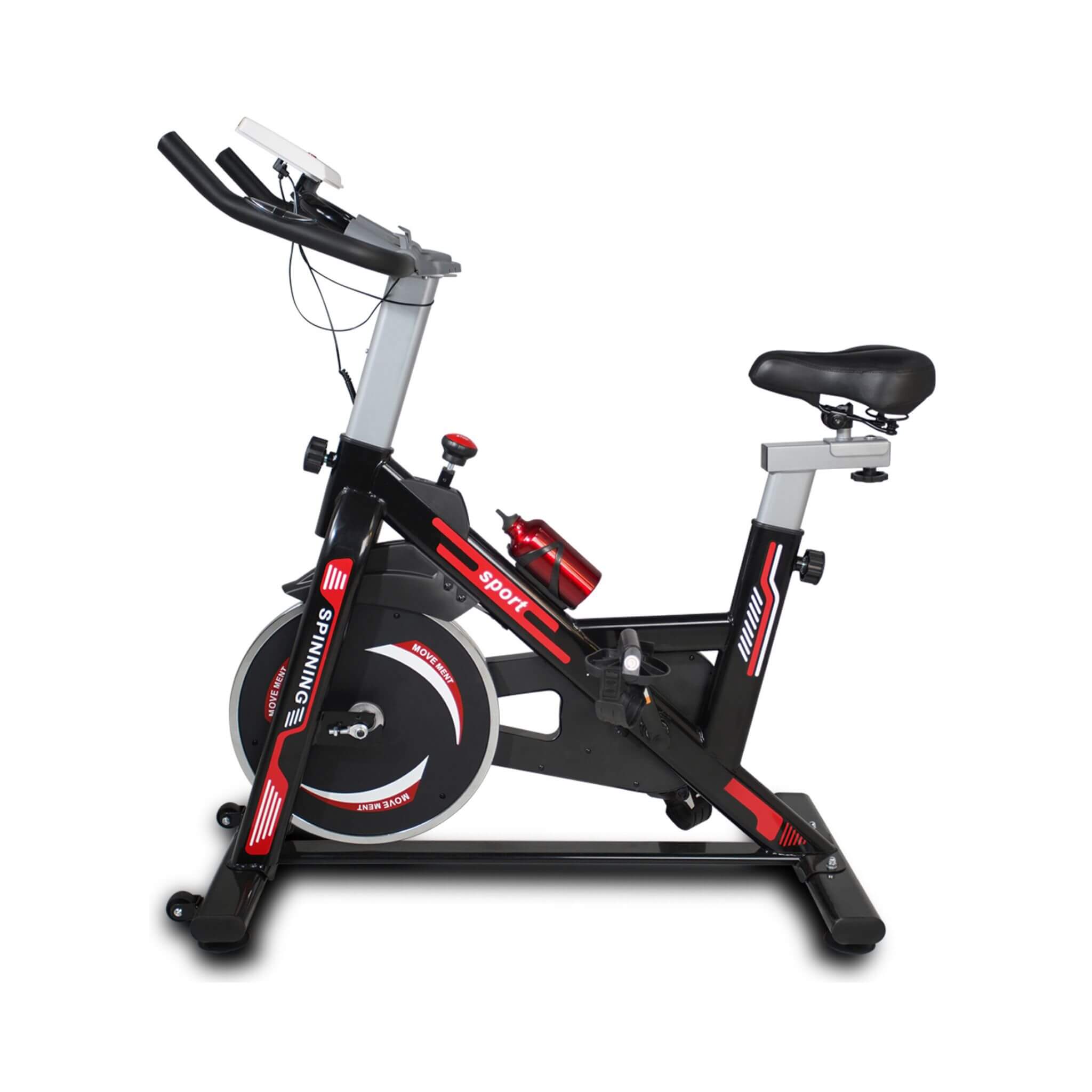 Rovix Indoor Exercise Spin Bike With Comfortable Cushioned Seat (SAK71645)