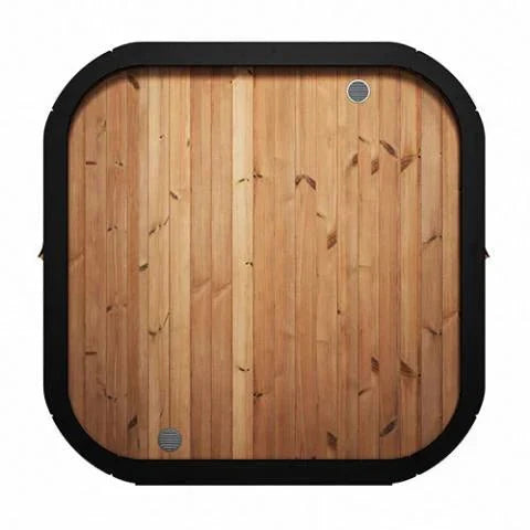 SaunaLife Cube-Series Model CL7G | 6-Person Outdoor Cube Sauna Kit | Thermally Modified Thermo-Spruce | 7 ft+ Interior Height | Panoramic Bronze Glass | Arched Ergonomic Thermo-Aspen Benches | Handcrafted Northern Europe