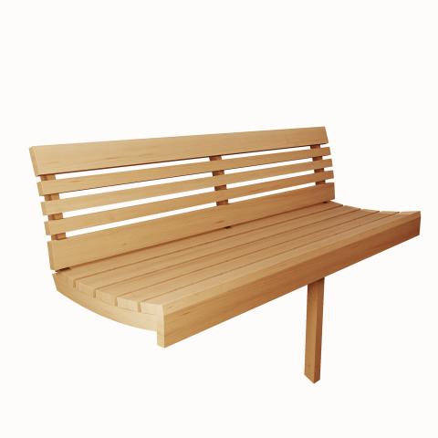 SaunaLife ERGO-Series Model E6W | 3-Person Outdoor Barrel Sauna | Panoramic Half-Moon Rear Window | 81" Diameter | 6'5" Standing Height | Curved Thermo-Aspen Benches | Wi-Fi LED Light Bar | Thermo-Spruce