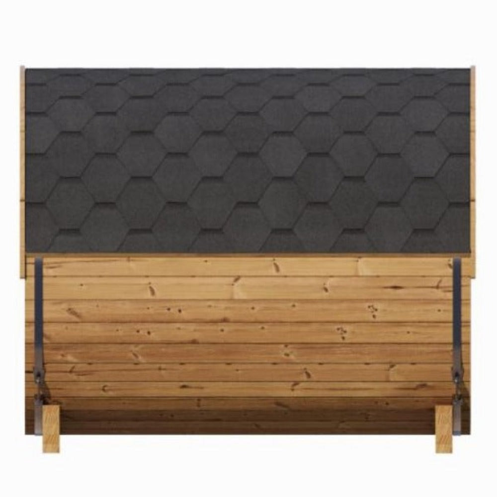 SaunaLife Model E8W Ergo Series 6-Person Outdoor Thermo-Spruce Sauna Barrel [SL-MODELE8W] (SAK92573)