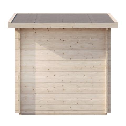 SaunaLife Garden Series Model G4 | 6-Person Outdoor Cabin Sauna Kit | 1.75" Nordic Spruce Walls | Full Glass Front | Knotless Aspen Benches | Wi-Fi LED Lighting | Handcrafted in Northern Europe