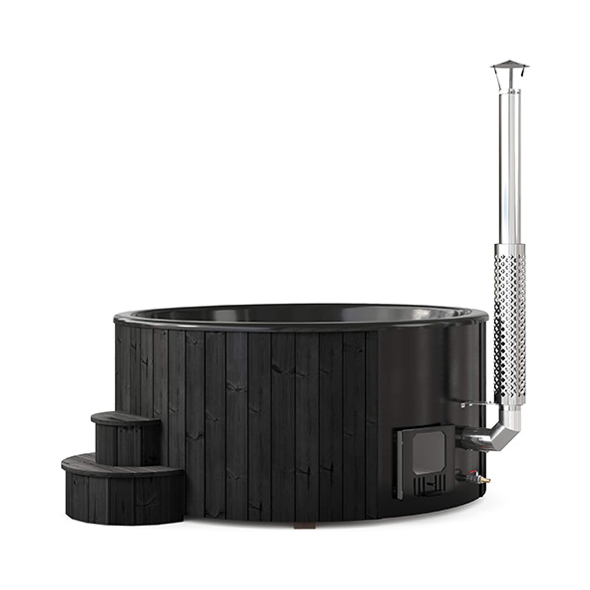 SaunaLife Model S6B 7-Person Soak-Series Home Wood-Burning Hot Tub [SL-MODELS6B] (SAK13679)