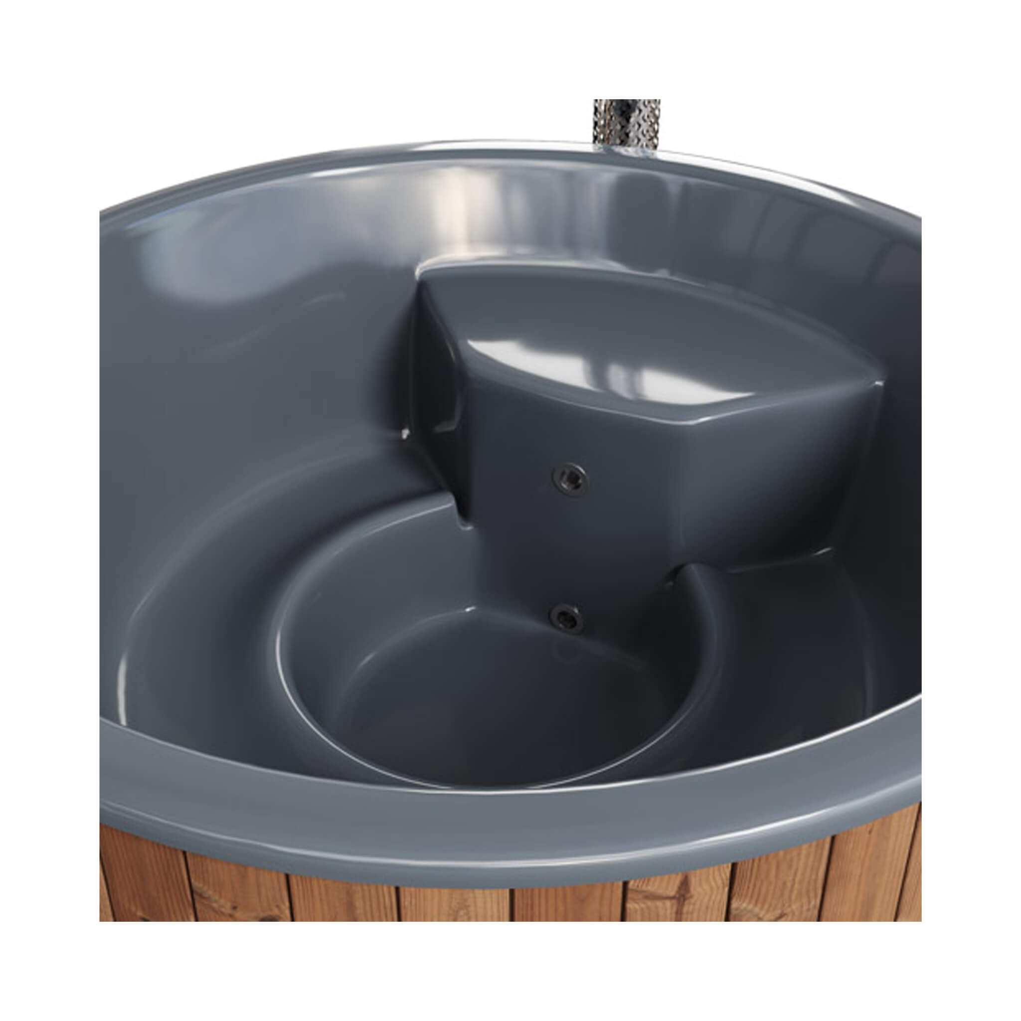 SaunaLife Model S6N 7-Person Soak-Series Home Wood-Burning Hot Tub [SL-MODELS6N] (SAK74815)