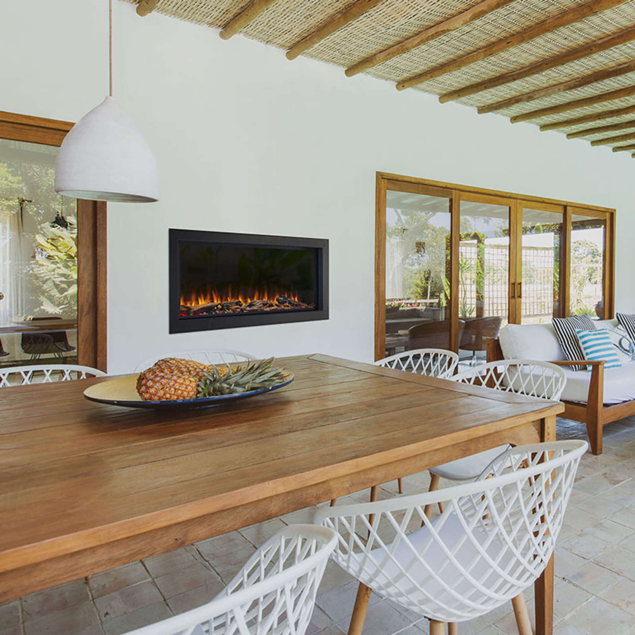 SimpliFire Forum Outdoor Electric Fireplace [SF-OD43/55] (SAK81631)