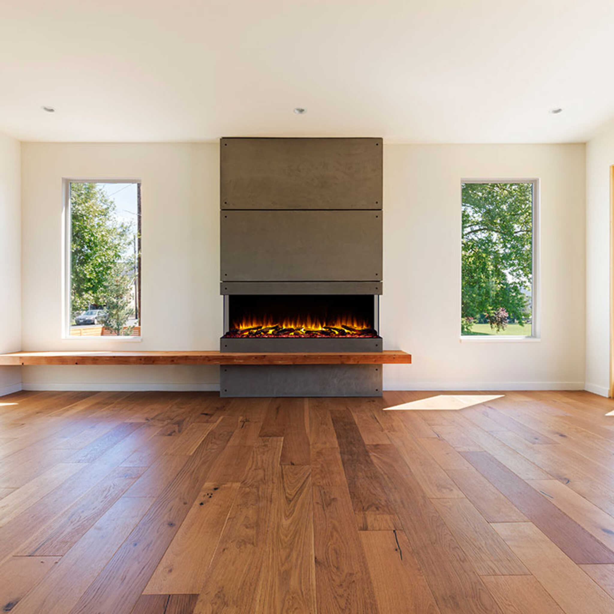 SimpliFire Scion Trinity 3-Side Linear Electric Fireplace [SF-SCT55/43-BK] (SAK93620)