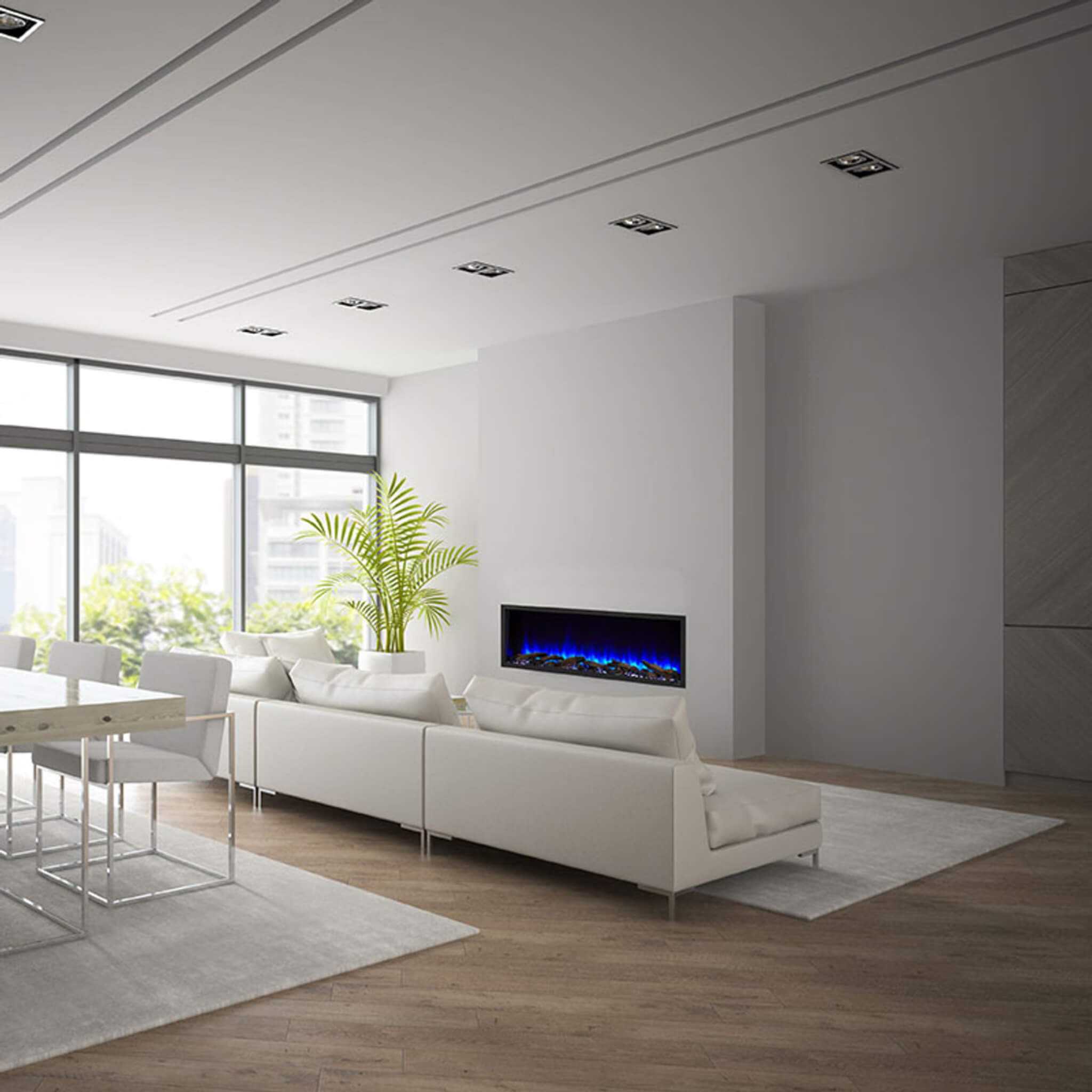 SimpliFire Scion Clean Face Built-In Linear Electric Fireplace [SF-SC43/55/78-BK] (SAK76785)