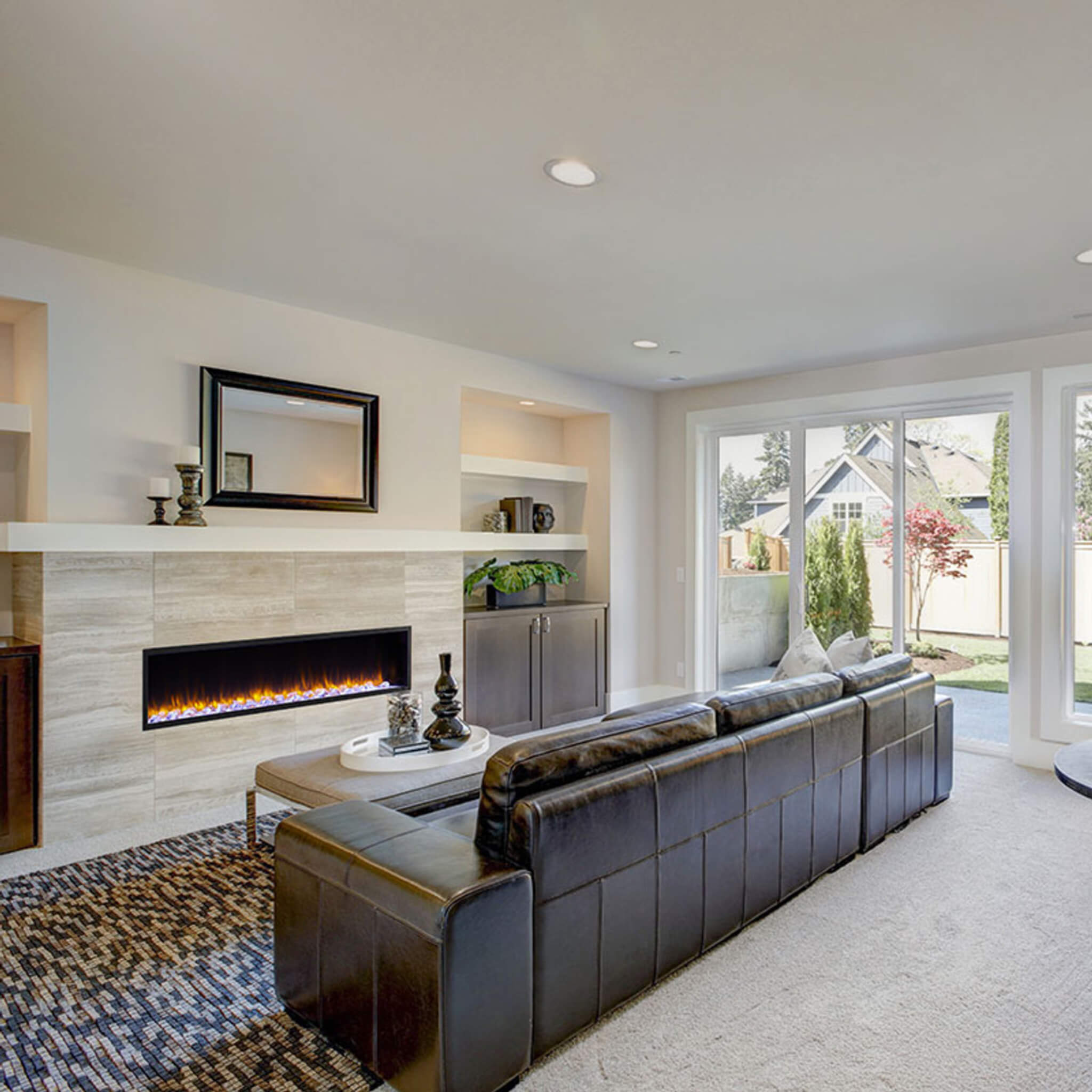 SimpliFire Scion Clean Face Built-In Linear Electric Fireplace [SF-SC43/55/78-BK] (SAK76785)