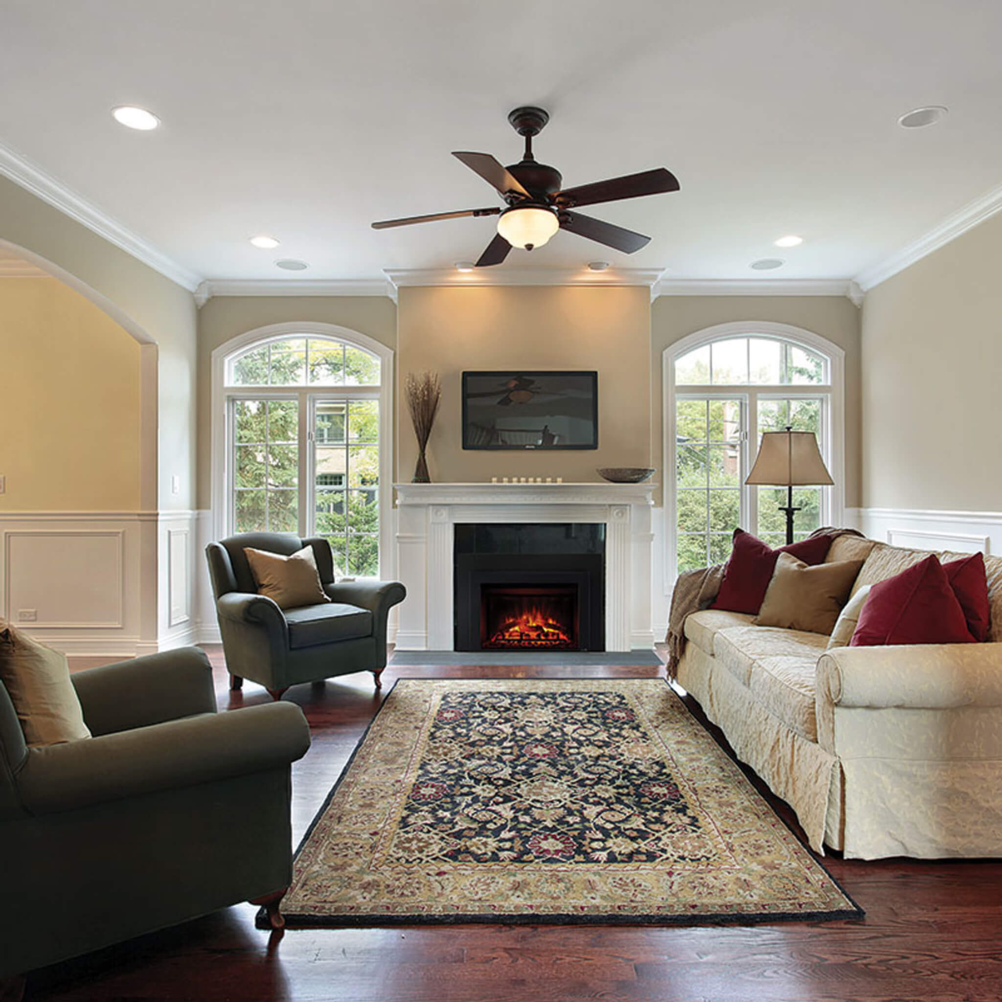 Simplifire Built-In Traditional Electric Fireplace [SF-BI36-EB] (SAK19539)