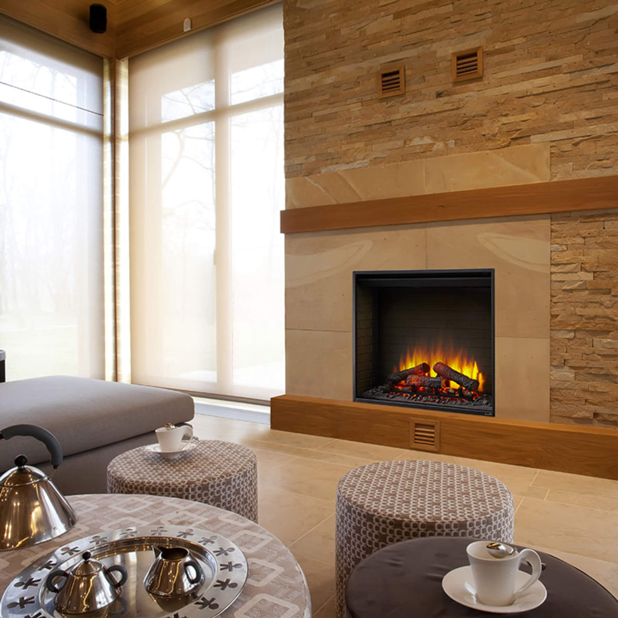 Simplifire Built-In Traditional Electric Fireplace [SF-BI36-EB] (SAK19539)
