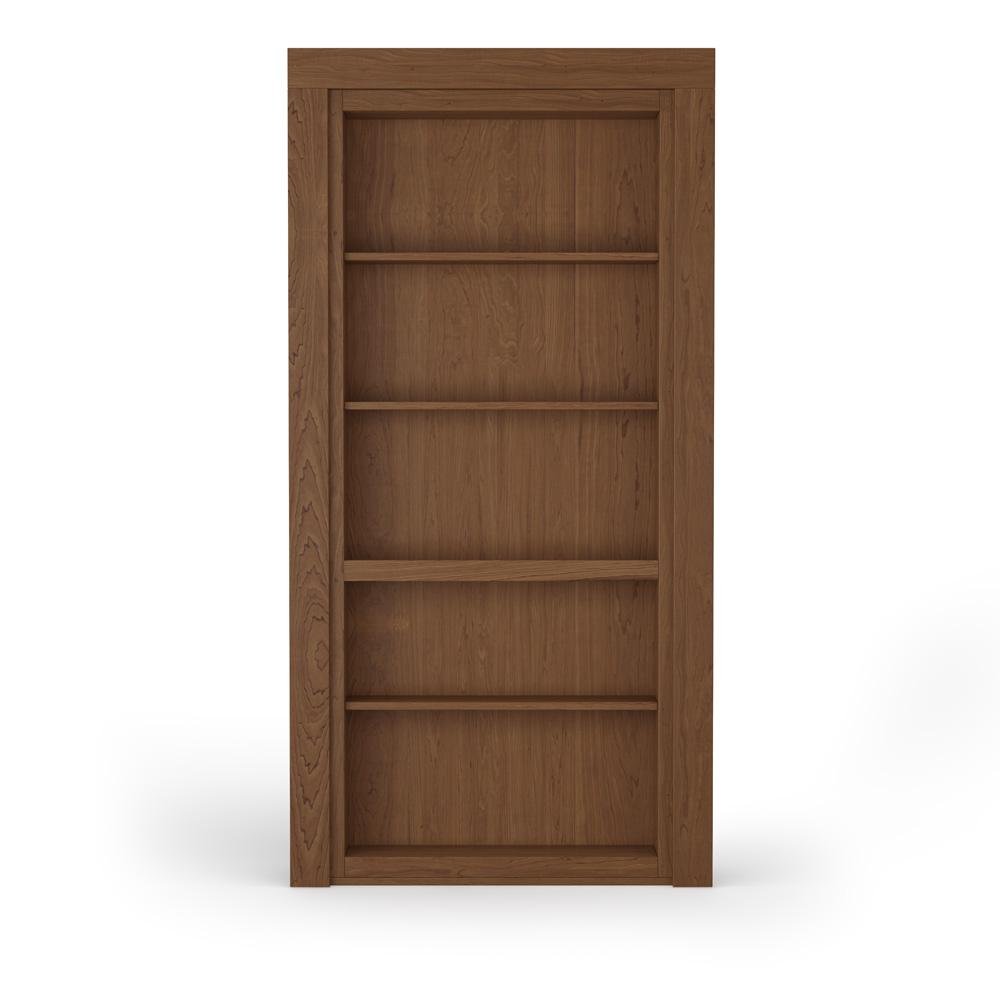 Single Flush Mount Maple Hidden Bookcase Door