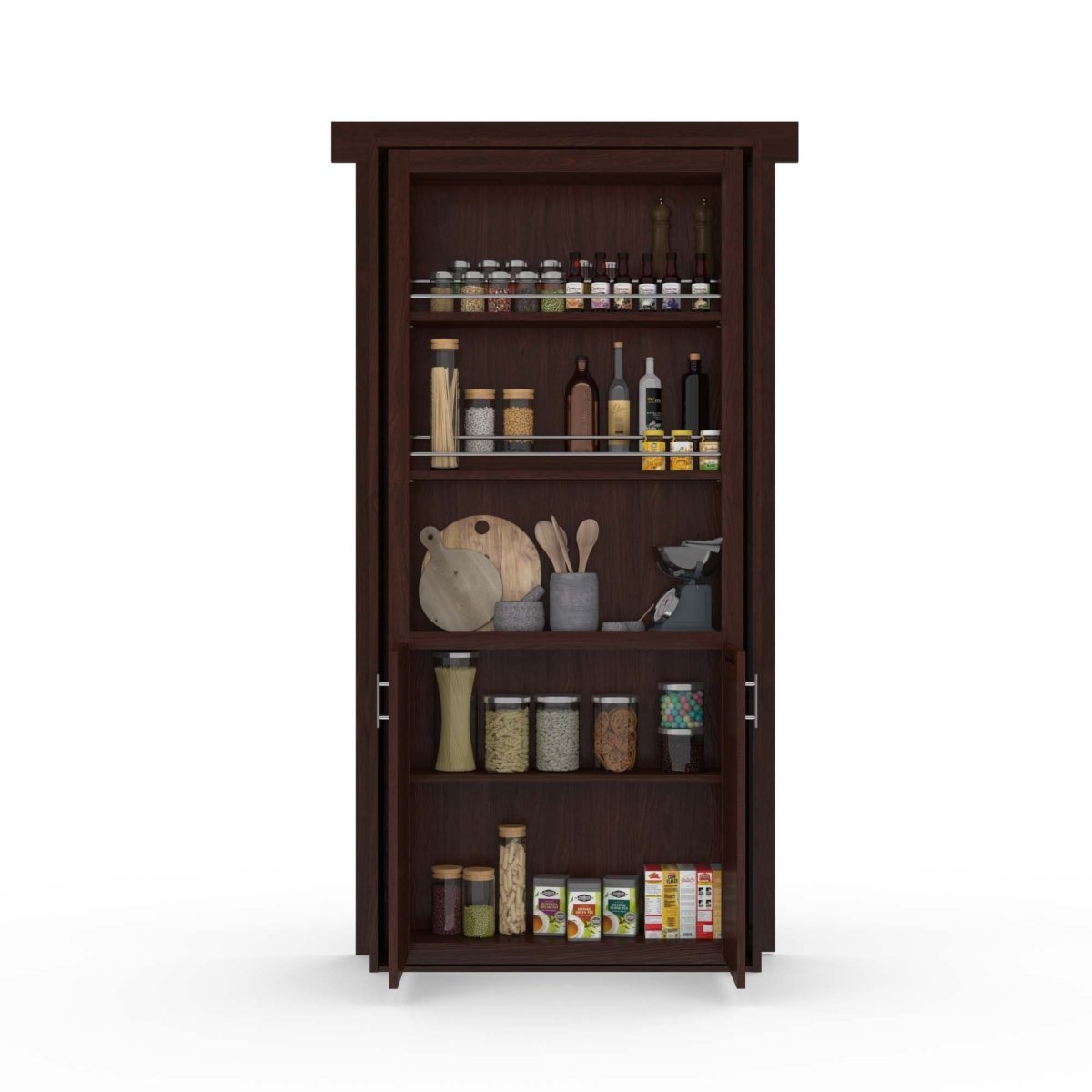 Hidden Flush Mount Maple Pantry Door