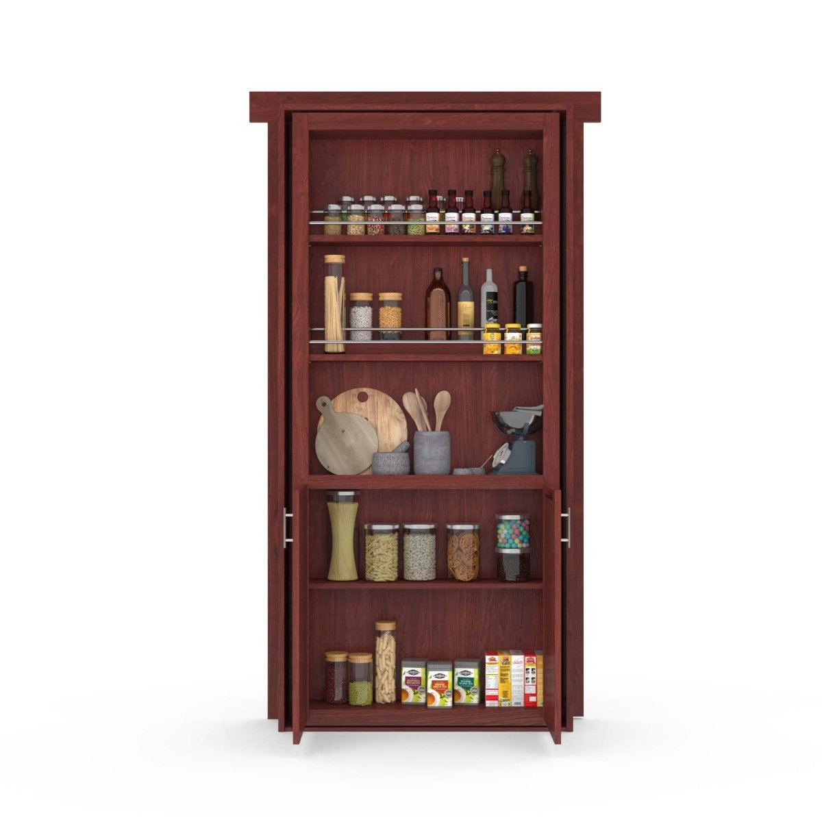 Hidden Flush Mount Maple Pantry Door