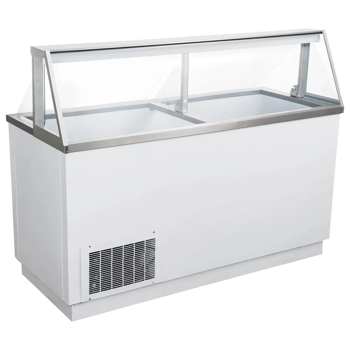 U-Star Ice Cream Dipping Cabinet, 20 Tub. 20.1 cu ft Capacity, in White
