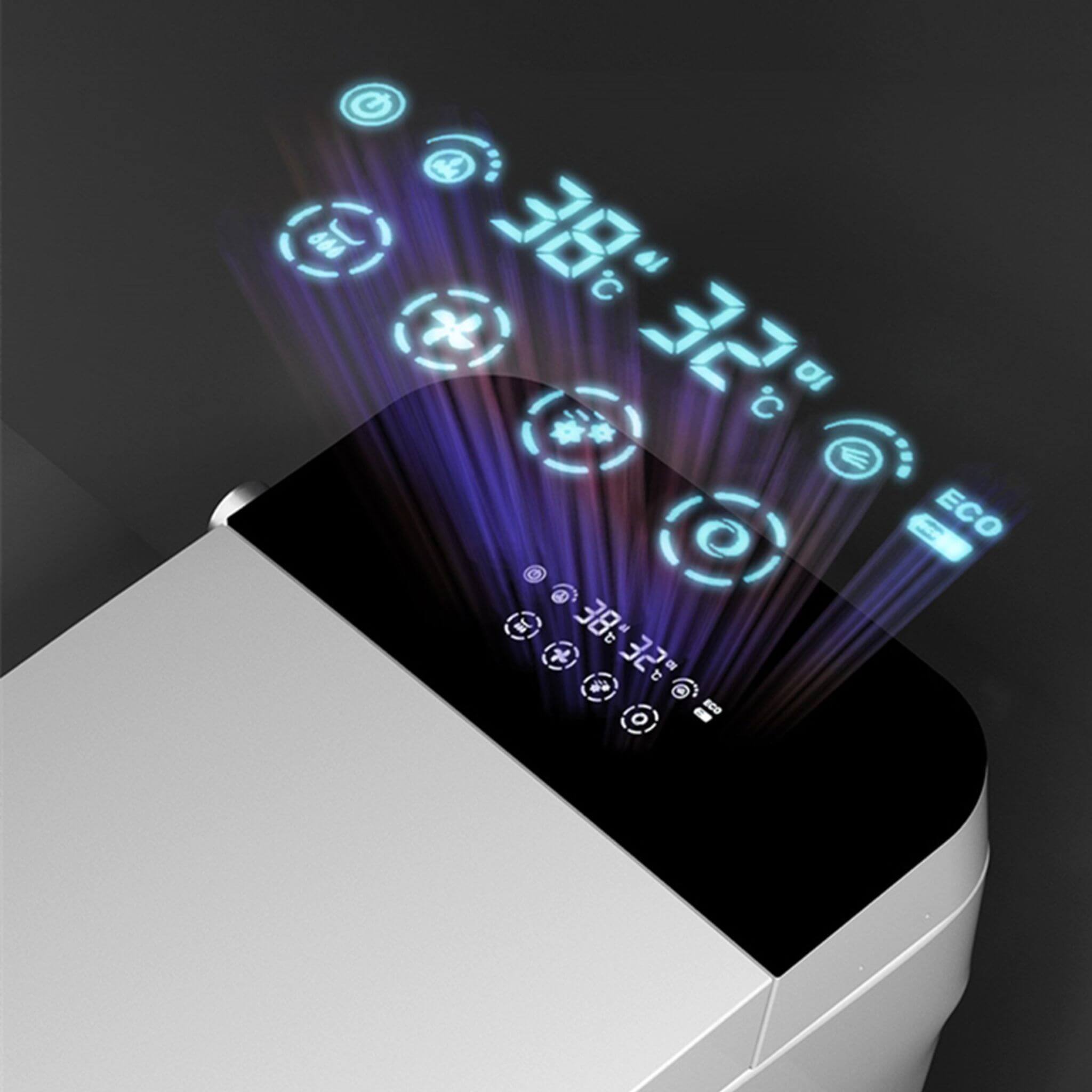 Smart Auto Dual Flush Tankless Toilet With Heated Bidet, Auto Open And Close (SAK37415)