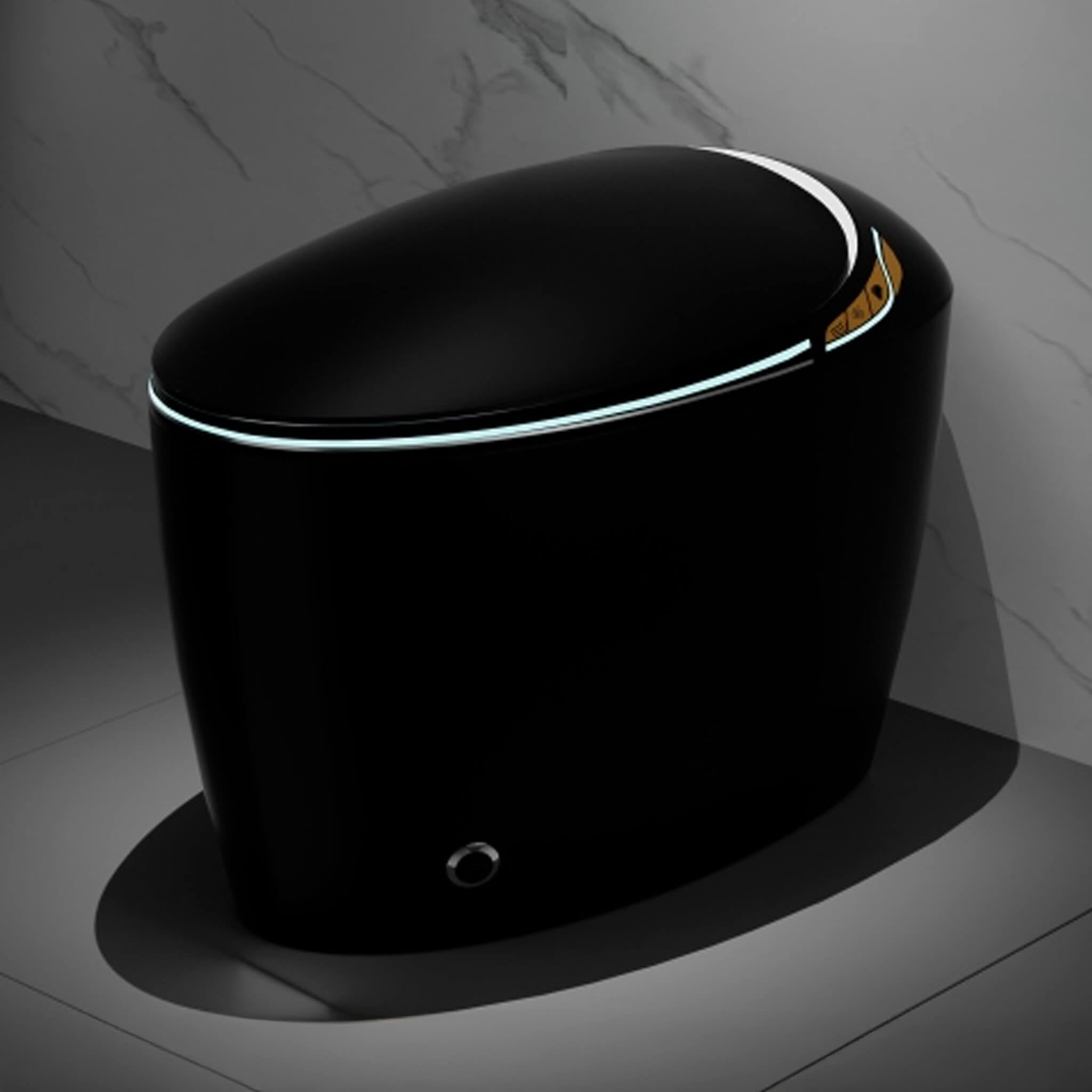 Nuvia Smart One-Piece Toilet With Bidet, Foot Sensor, LED Display And Dryer (SAK80112)