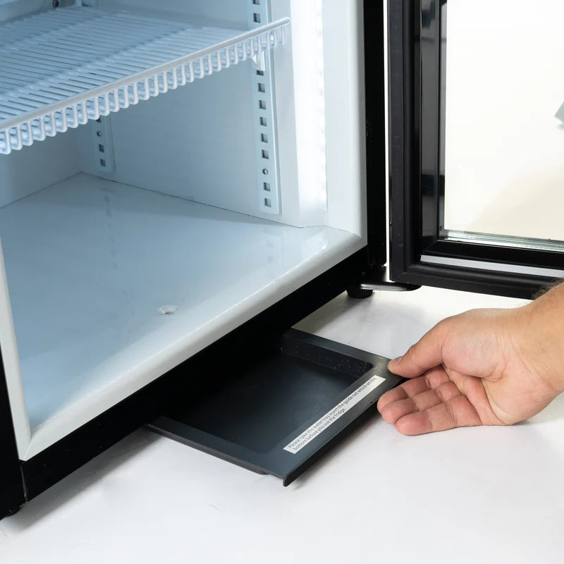 Black Diamond Countertop Display Refrigerator, Single Glass Door, 2.7 cu ft, in Black