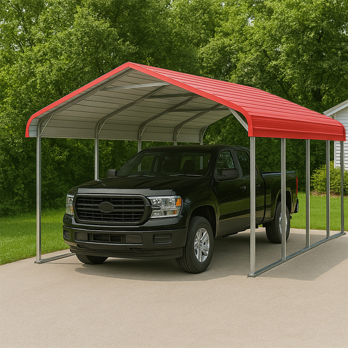 Classic Steel Carport W12' x L20'