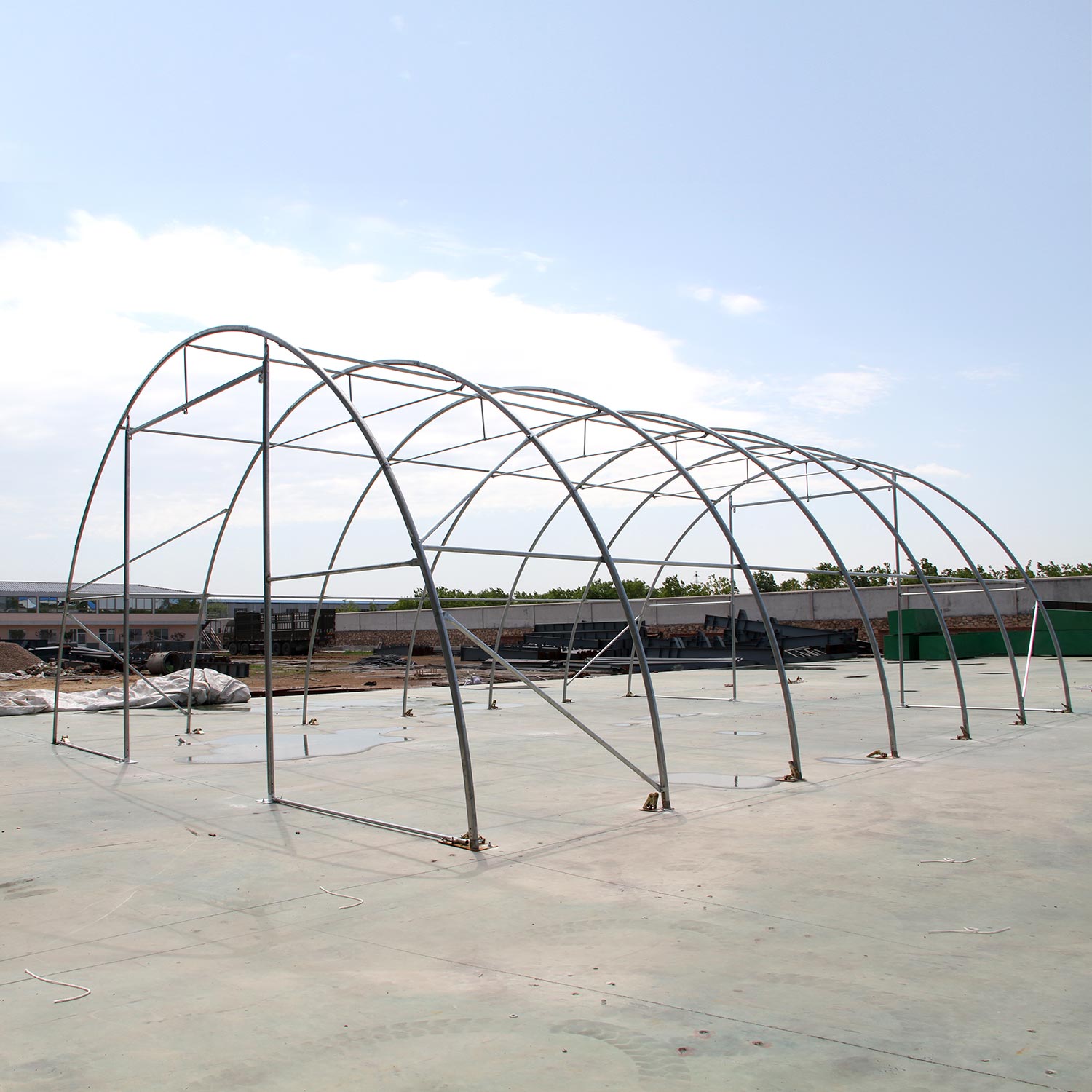 W40'xL80'xH20' Single Truss Arch Storage Shelter