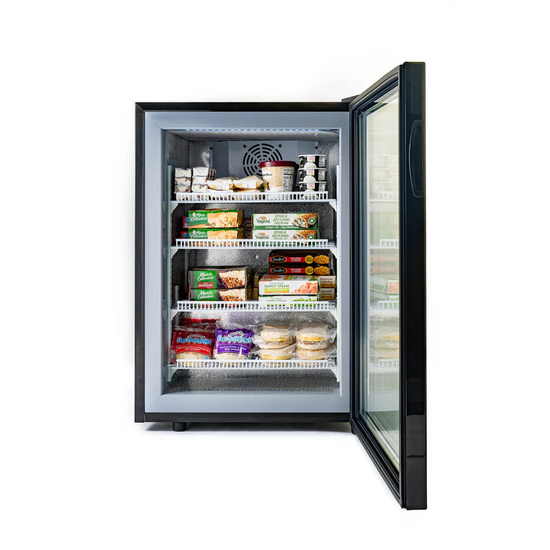 Black Diamond Countertop Display Freezer, Single Glass Door, 3.5 cu ft, in Black