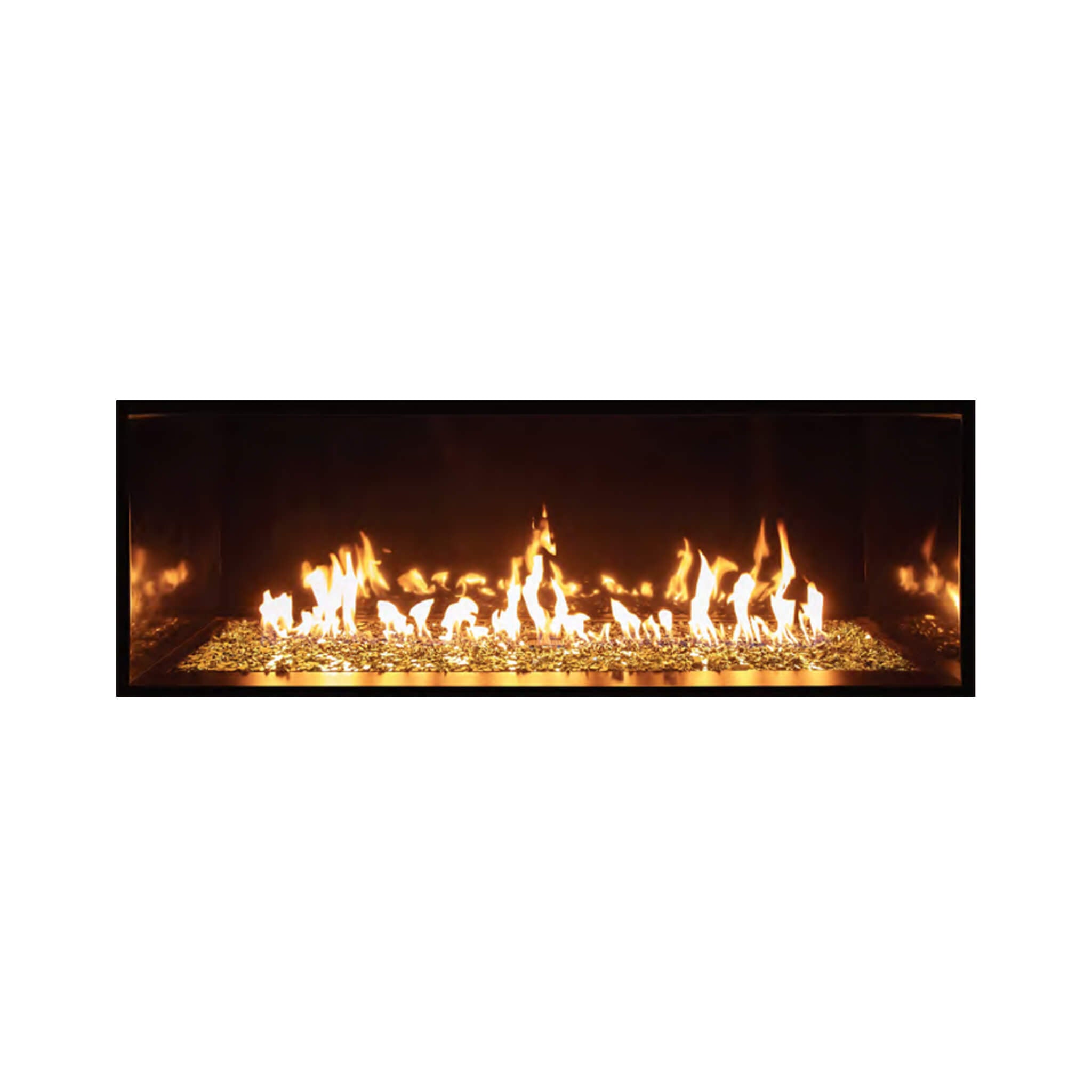 Summit 72-Inch Linear Fireplace With Bedrock [SML-72BR] (SAK92081)