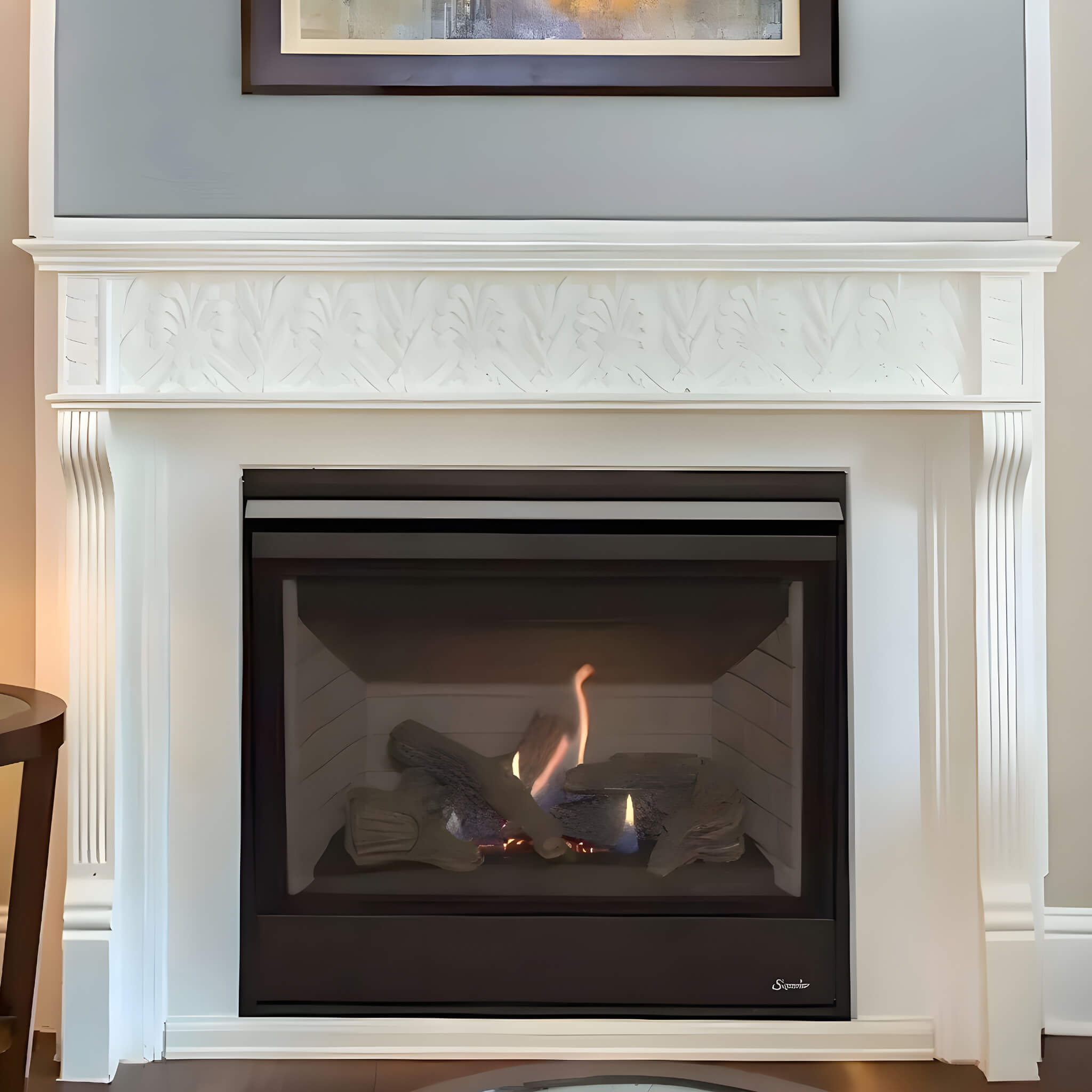 Superior Fireplaces 35-Inch Direct Vent Traditional Natural Gas Fireplace With Battery Backup [DRT2035R/TEP-C] (SAK74902)