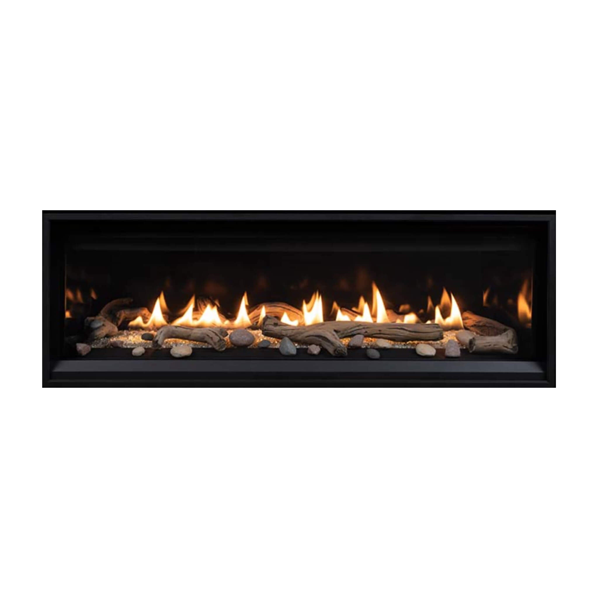 Superior Fireplaces 55-Inch Linear 28K BTU Direct Vent Natural Gas Fireplace With Blower And Remote Control [DRL3555TEN] (SAK26791)