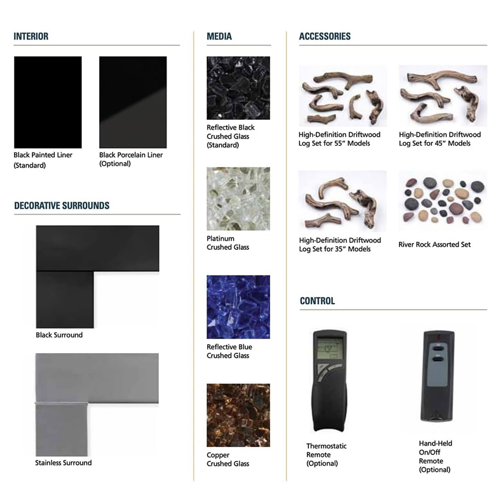 Superior Fireplaces DRL2000 55-Inch Linear Direct Vent Natural Gas Fireplace With Sceen Barrier [DRL2055TEN] (SAK42051)