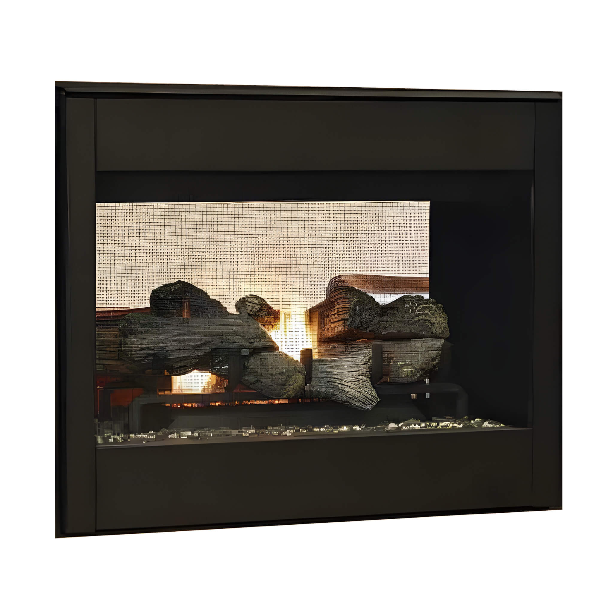 Superior Fireplaces 35-Inch Electronic Ignition Natural Gas Direct Vent See-Through Fireplace [DR35STDEN] (SAK20581)