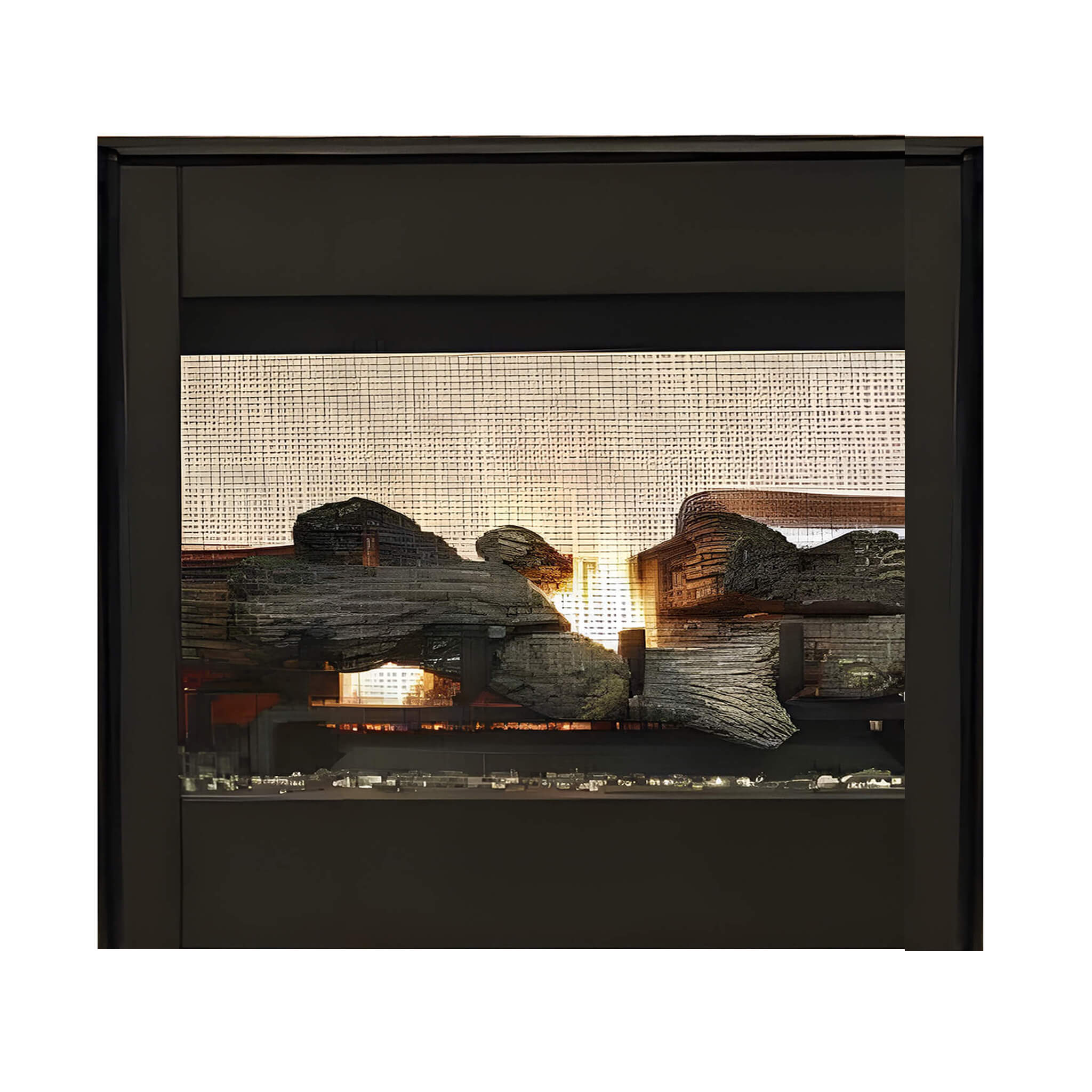 Superior Fireplaces 35-Inch Electronic Ignition Natural Gas Direct Vent See-Through Fireplace [DR35STDEN] (SAK20581)
