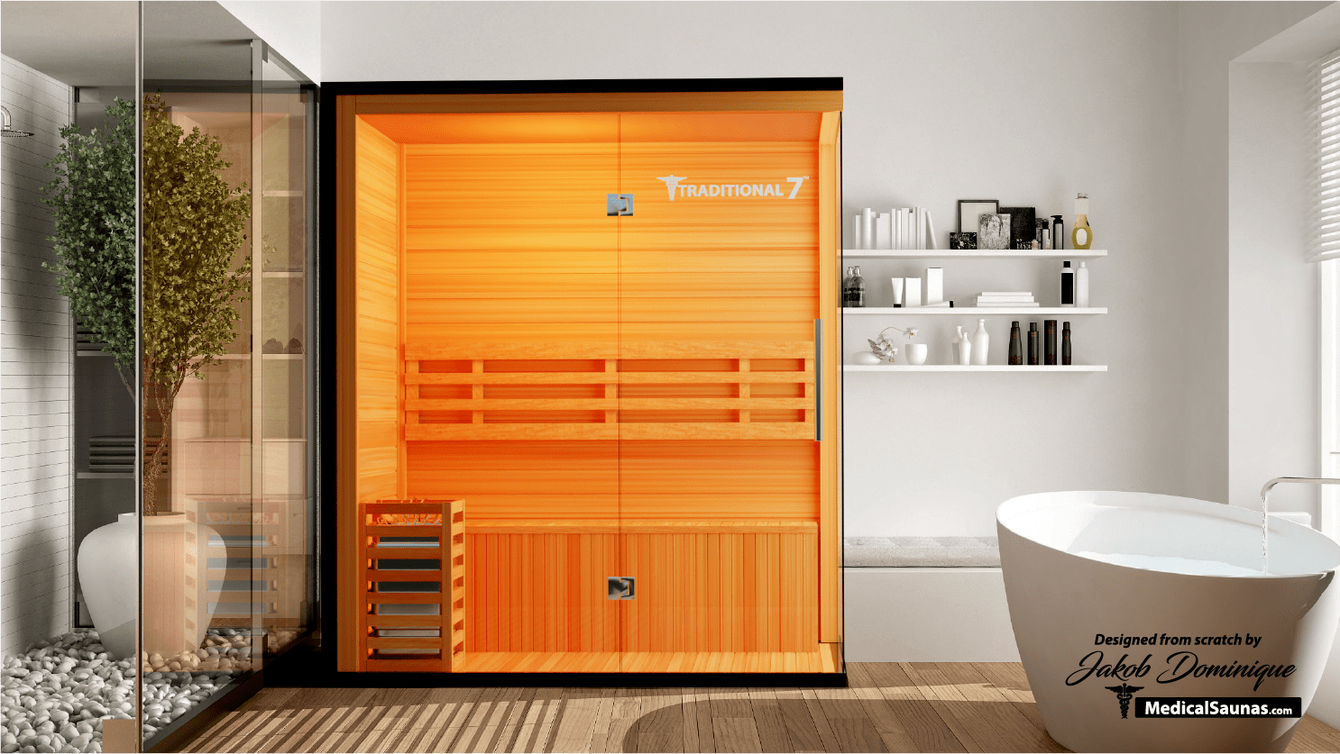 3 Person Home Steam Sauna | Traditional 7™