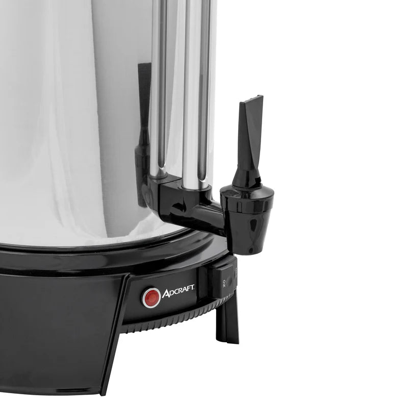 Adcraft 55 Cup Coffee Urn, in Silver