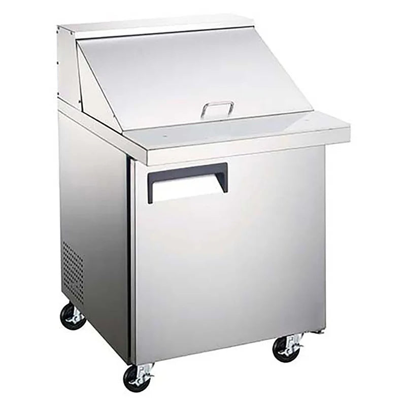 Grista Refrigerated Mega Top Salad/Sandwich Prep Table, Single Door, 27", in Stainless Steel