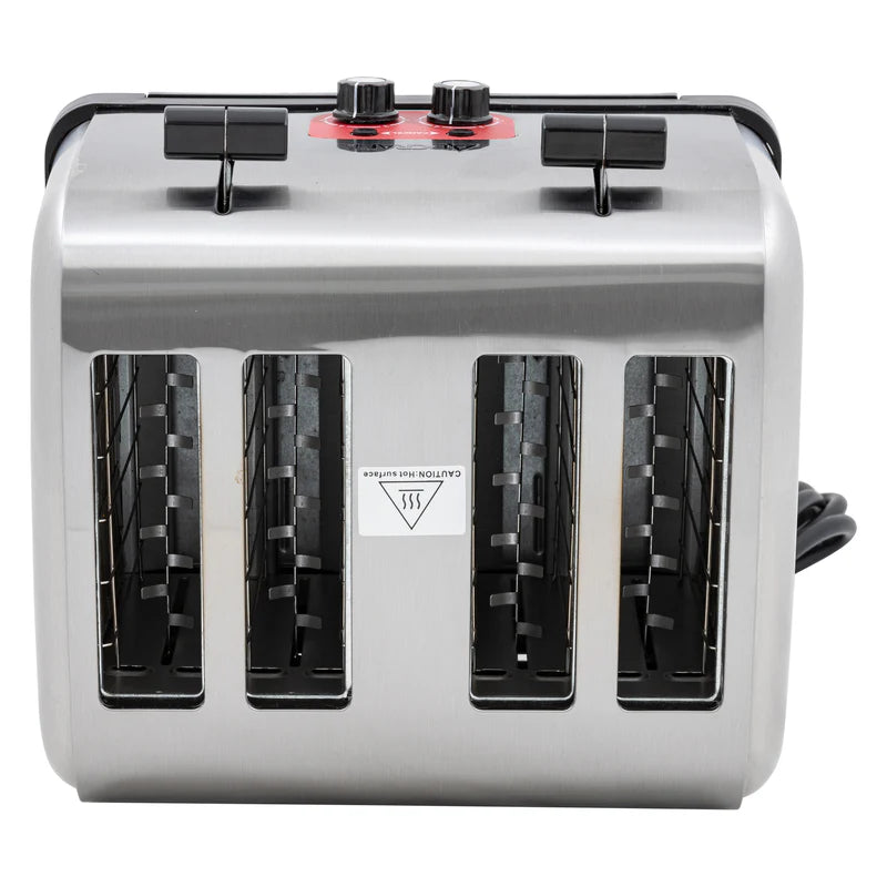 Adcraft Medium Duty 4-Slice Commercial Toaster, 120V, in Stainless Steel