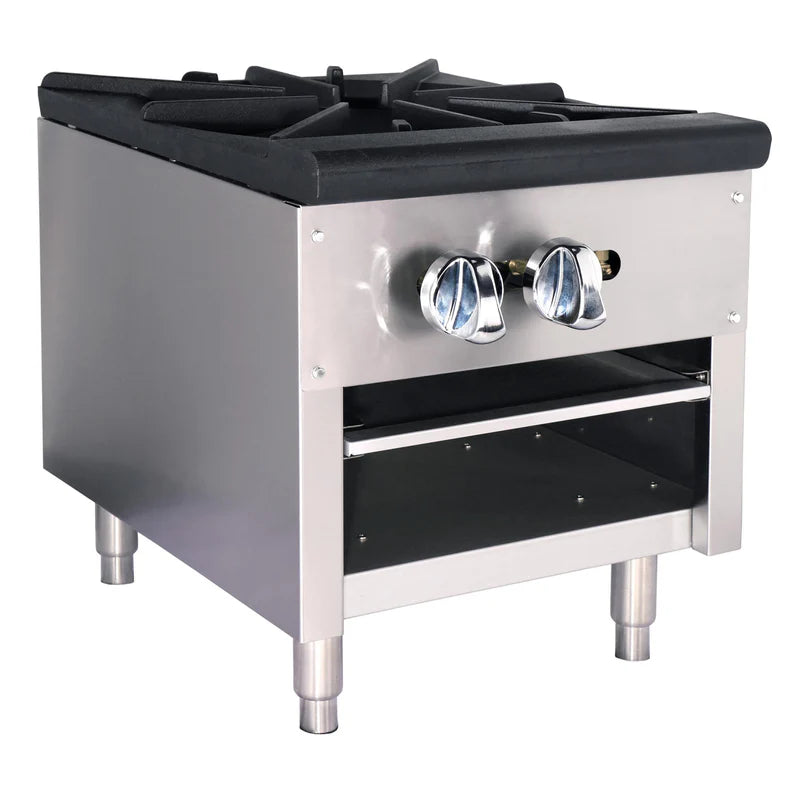 Black Diamond 18" Pot Burner, 1 Burner, 76,000 BTU, in Stainless Steel