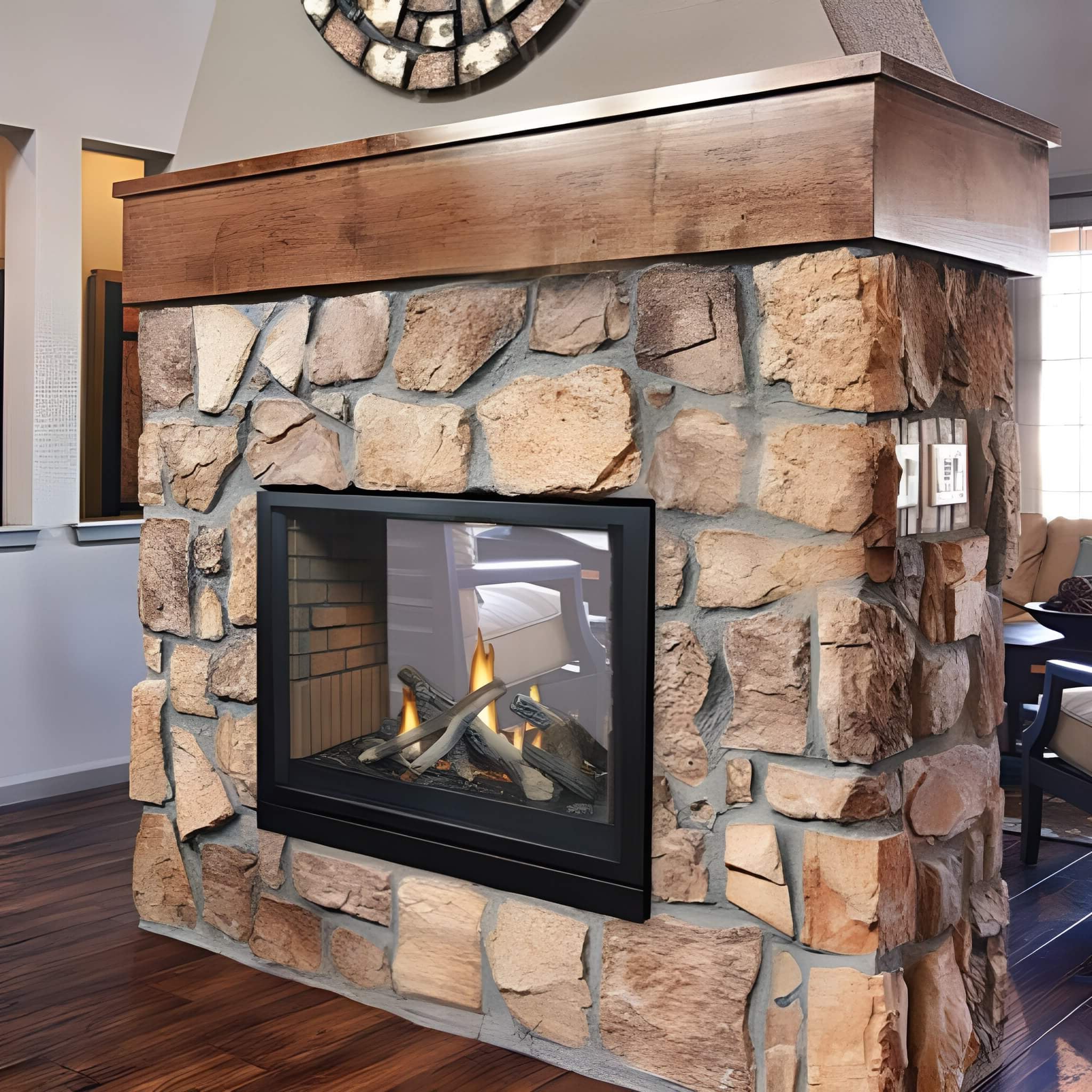 White Mountain Hearth Tahoe 36" Clean Face Direct Vent See Through Propane Fireplace [DVCP36SP30P] (SAK46091)